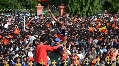 RCB announce fresh aid for 11 people killed in Bengaluru stampede. (HT_PRINT) RCB announce fresh aid for 11 people killed in Bengaluru stampede. (HT_PRINT)