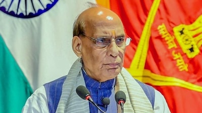 Defence Minister Rajnath Singh. (@HQ_IDS_India X) Defence Minister Rajnath Singh. (@HQ_IDS_India X)