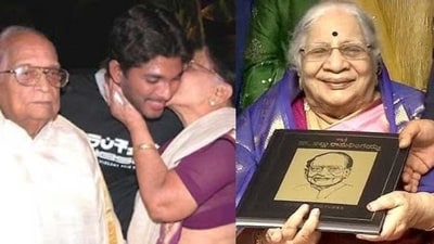 Allu Arjun's grandmother, Allu Kanakaratnam, died at 94. Allu Arjun's grandmother, Allu Kanakaratnam, died at 94.
