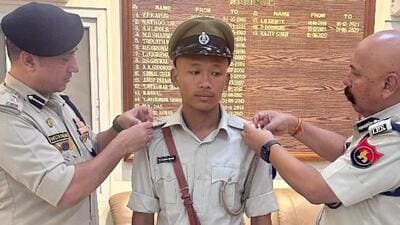 Border Security Force (BSF) constable Deepak Chingakham’s brother Chingakham Naoba Singh appointed as assistant sub-inspector (civil police) in the home department. Border Security Force (BSF) constable Deepak Chingakham’s brother Chingakham Naoba Singh appointed as assistant sub-inspector (civil police) in the home department.