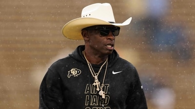 Head coach Deion Sanders talked about needing a portable toilet on the sideline during games this season. (Getty Images via AFP) Head coach Deion Sanders talked about needing a portable toilet on the sideline during games this season. (Getty Images via AFP)