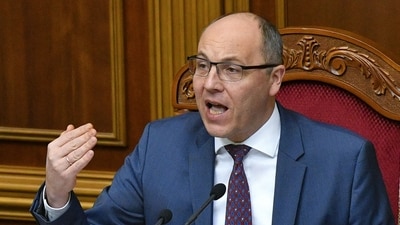 Pabriy, a well-known politician in Ukraine, had served as the country's speaker in the 2010s. (AFP) Pabriy, a well-known politician in Ukraine, had served as the country's speaker in the 2010s. (AFP)