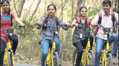 Pune Zilla Parishad and Indapur Panchayat Samiti distributed 111 bicycles to girl students in Indapur to address high dropout rate in rural areas. ((PIC FOR REPRESENTATION))