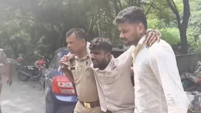 The accused in police custody. (HT Photo) The accused in police custody. (HT Photo)
