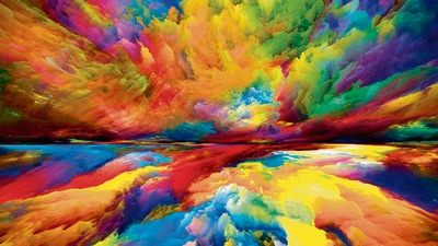 What colour do you see first? (Shutterstock) What colour do you see first? (Shutterstock)