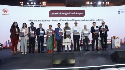 By 2030, airports will evolve into economic zones, with aerocities boosting non-aero revenues via retail, hospitality, and commercial leasing. (Knight Frank ) By 2030, airports will evolve into economic zones, with aerocities boosting non-aero revenues via retail, hospitality, and commercial leasing. (Knight Frank )