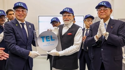 Prime Minister Narendra Modi visits Tokyo Electron's semiconductor factory, in Sendai, Japan. (@narendramodi/X) Prime Minister Narendra Modi visits Tokyo Electron's semiconductor factory, in Sendai, Japan. (@narendramodi/X)