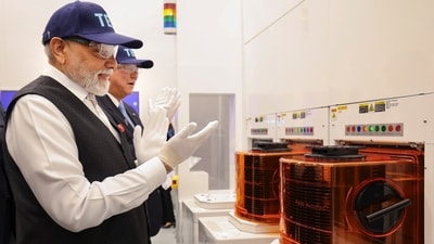 Prime Minister Narendra Modi, along with his Japanese counterpart Shigeru Ishiba, visits Tokyo Electron's semiconductor factory in Sendai, Japan. (@narendramodi/X) Prime Minister Narendra Modi, along with his Japanese counterpart Shigeru Ishiba, visits Tokyo Electron's semiconductor factory in Sendai, Japan. (@narendramodi/X)