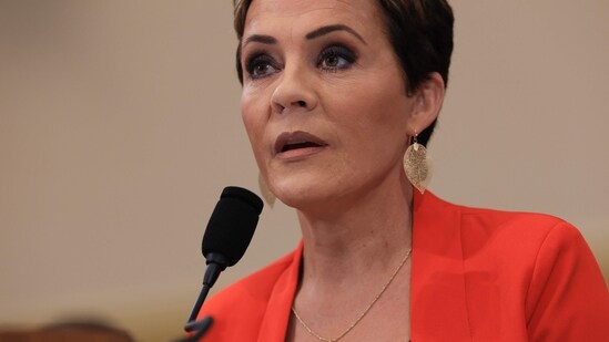 Senior Advisor for the US Agency for Global Media Kari Lake speaks during a House Committee on Foreign Affairs hearing on June 25, 2025 in Washington, DC. (AFP)