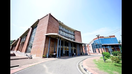 The Beant Singh convention centre in Sector 42, Chandigarh. (Ravi Kumar/HT)