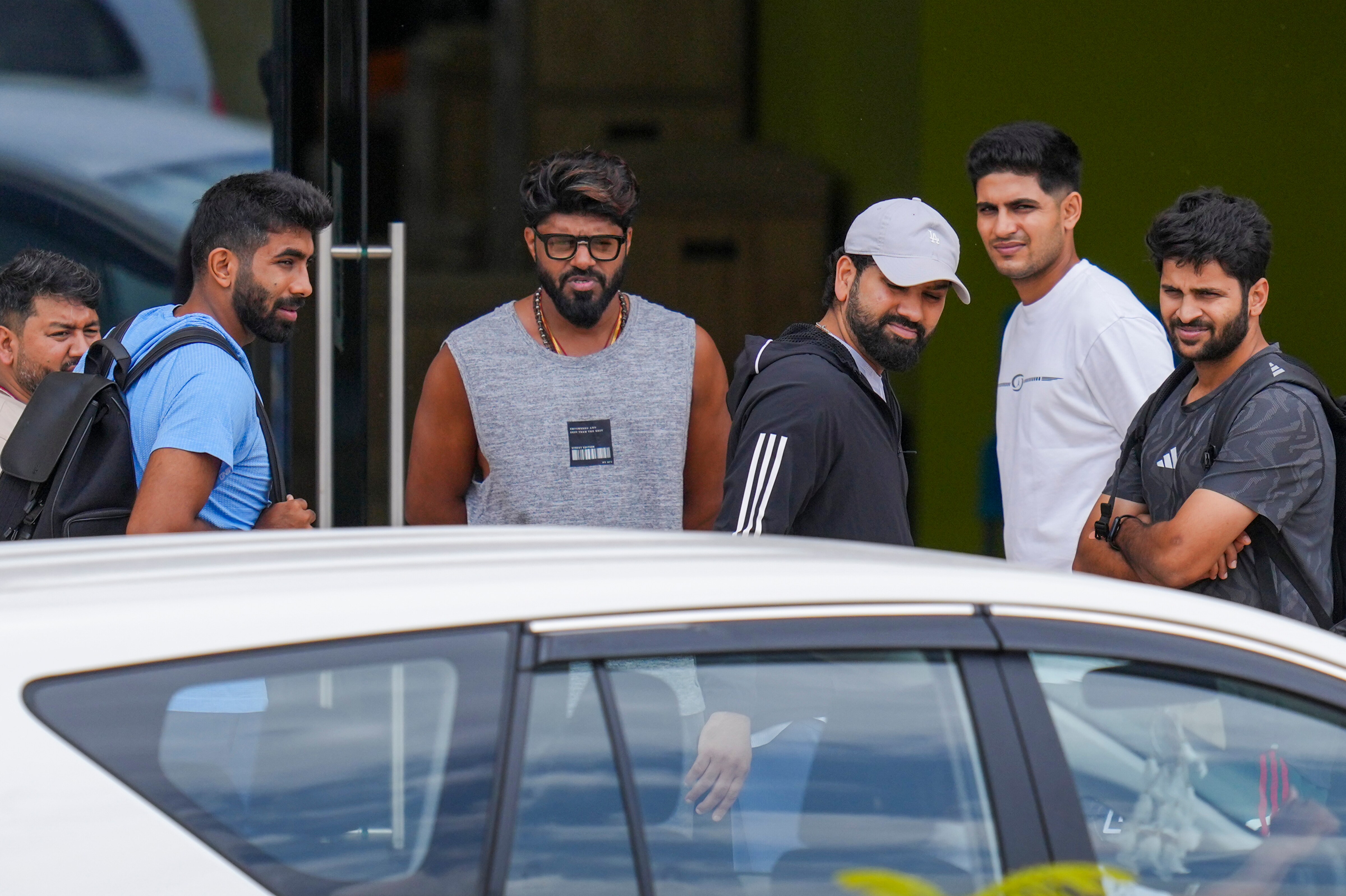 Bengaluru: Cricketers Rohit Sharma, Shubman Gill, Jasprit Bumrah and Shardul Thakur with others at the BCCI Centre of Excellence Ground, in Bengaluru (PTI) Bengaluru: Cricketers Rohit Sharma, Shubman Gill, Jasprit Bumrah and Shardul Thakur with others at the BCCI Centre of Excellence Ground, in Bengaluru (PTI)