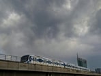 A Rapid Metro train in Gurugram. (PTI)