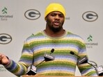 Green Bay Packers Micah Parsons speaks at his introductory news conference Friday, Green Bay Packers Micah Parsons speaks at his introductory news conference Friday,
