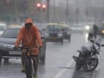 Mumbai, India - July 31, 2019: A man drives bicycle in heavy rain at Marinedrive in Mumbai, India, on Wednesday, July 31, 2019. (Photo by Pratik Chorge/Hindustan Times) (Pratik Chorge/HT Photo) Mumbai, India - July 31, 2019: A man drives bicycle in heavy rain at Marinedrive in Mumbai, India, on Wednesday, July 31, 2019. (Photo by Pratik Chorge/Hindustan Times) (Pratik Chorge/HT Photo)
