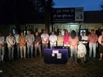 Police recovered a firearm and three live rounds, hidden in the storage compartment of the seized moped belonging to the accused. (HT) Police recovered a firearm and three live rounds, hidden in the storage compartment of the seized moped belonging to the accused. (HT)