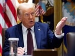 US President Donald Trump during a cabinet meeting at the White House in Washington, DC, US, on Tuesday, Aug. 26, 2025. US President Donald Trump during a cabinet meeting at the White House in Washington, DC, US, on Tuesday, Aug. 26, 2025.