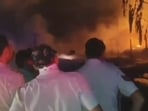 Smoke rising from the jhuggi cluster led to residents alerting the police and fire control room.