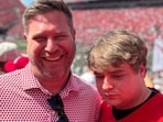 Ohio lawmaker Brian Lorenz and his son Henry were in attendance for the Ohio State Buckeyes vs Texas Longhorns game