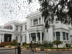 The Raj Bhavan, the official residence building of the Karnataka Governor in Bengaluru, which is spread over an area of about 18 acres overlooking the Vidhana Soudha, the Legislators Home and the All India Radio Centre. (Arijit Sen / HT Photo) The Raj Bhavan, the official residence building of the Karnataka Governor in Bengaluru, which is spread over an area of about 18 acres overlooking the Vidhana Soudha, the Legislators Home and the All India Radio Centre. (Arijit Sen / HT Photo)
