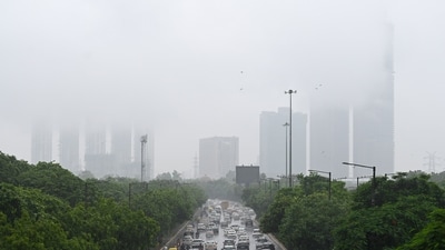 Cloudy skies with heavy rain and thunderstorms expected in Delhi on Monday, says IMD. (HT File)