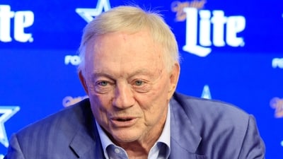 Dallas Cowboys owner Jerry Jones responds a reporter's question during a press conference at The Star in Frisco, Texas, Thursda. (AP) Dallas Cowboys owner Jerry Jones responds a reporter's question during a press conference at The Star in Frisco, Texas, Thursda. (AP)