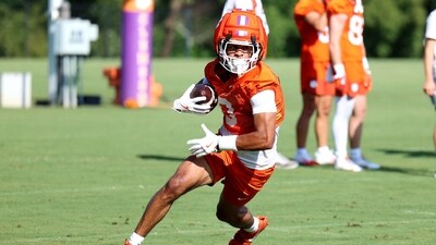 Wide receiver Antonio Williams #0 of the Clemson Tigers suffered an injury on Saturday. (Getty Images via AFP)