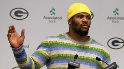 GREEN BAY, WISCONSIN - AUGUST 29: Former Dallas Cowboy Micah Parsons speaks to the media during a press conference, after being traded to the Green Bay Packers, at Lambeau Field on August 29, 2025 in Green Bay, Wisconsin. Jayden Mack/Getty Images/AFP (Photo by Jayden Mack / GETTY IMAGES NORTH AMERICA / Getty Images via AFP) (Getty Images via AFP) GREEN BAY, WISCONSIN - AUGUST 29: Former Dallas Cowboy Micah Parsons speaks to the media during a press conference, after being traded to the Green Bay Packers, at Lambeau Field on August 29, 2025 in Green Bay, Wisconsin. Jayden Mack/Getty Images/AFP (Photo by Jayden Mack / GETTY IMAGES NORTH AMERICA / Getty Images via AFP) (Getty Images via AFP)