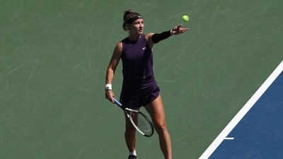 Karolina Muchova in action. (Getty Images via AFP) Karolina Muchova in action. (Getty Images via AFP)