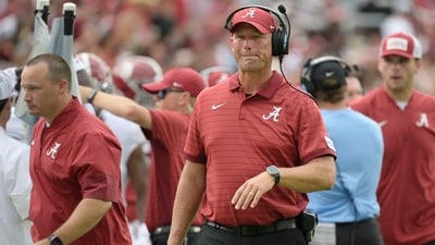 Alabama Crimson Tide head coach Kalen DeBoer looks on against the Florida State Seminoles (IMAGN IMAGES via Reuters Connect)