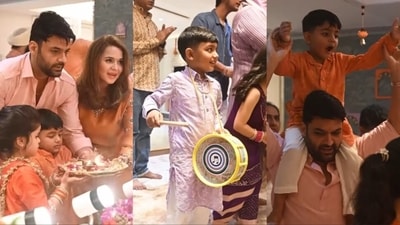 Kapil Sharma celebrated Ganesh Chaturthi with his family. Kapil Sharma celebrated Ganesh Chaturthi with his family.