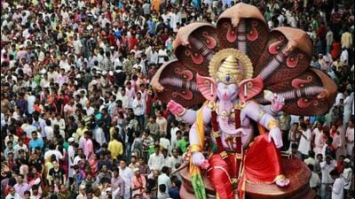 Mumbai displayed usual devotion and cohesiveness as men, women, and children chanting “Ganpati Bappa Morya” danced this week to drum beats on Ganesh Chaturthi (AP Photo) Mumbai displayed usual devotion and cohesiveness as men, women, and children chanting “Ganpati Bappa Morya” danced this week to drum beats on Ganesh Chaturthi (AP Photo)