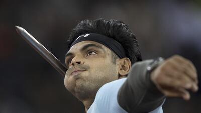 Neeraj Chopra competing in the the World Athletics Diamond League Final in Zurich on Thursday. (AP) Neeraj Chopra competing in the the World Athletics Diamond League Final in Zurich on Thursday. (AP)