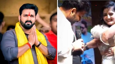 Pawan Singh and Anjali Raghav attended an event together recently. Pawan Singh and Anjali Raghav attended an event together recently.