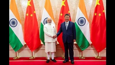 Prime Minister Narendra Modi said that a stable, pre-negotiated, and cordial relationship between the two neighbours — the two most populous countries in the world — can have a positive effect on global peace and prosperity. (AFP) Prime Minister Narendra Modi said that a stable, pre-negotiated, and cordial relationship between the two neighbours — the two most populous countries in the world — can have a positive effect on global peace and prosperity. (AFP)