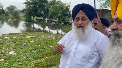 Shiromani Akali Dal (SAD) president Sukhbir Singh Badal on Sunday led a prayer (ardas) at the Kartarpur Corridor entrance for flood-affected people in both Indian and Pakistani Punjab. The gathering urged divine intervention to stop the rain and protect lives and livestock.