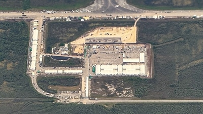 South Florida immigrant detention center known as "Alligator Alcatraz" may close, carrying a $218 million price tag. (AFP)