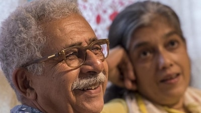 Bollywood actor Naseeruddin Shah and his wife Ratna Pathak differ on the aspect of acting as a career option. (Kunal Patil/ HT Photo)