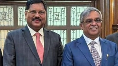 Chief Justice of India BR Gavai (L) with Supreme Court judge Justice Vikram Nath (ANI/Supreme Court of India) Chief Justice of India BR Gavai (L) with Supreme Court judge Justice Vikram Nath (ANI/Supreme Court of India)