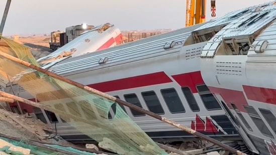 The train derailed as it traveled to Cairo from the western Mediterranean province of Matrouh. (AP/ PTI)
