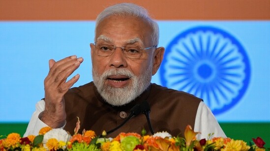 In the last few weeks, we have witnessed massive havoc caused by floods and landslides. Homes torn apart, fields submerged, and entire families destroyed, PM Modi said (AP)