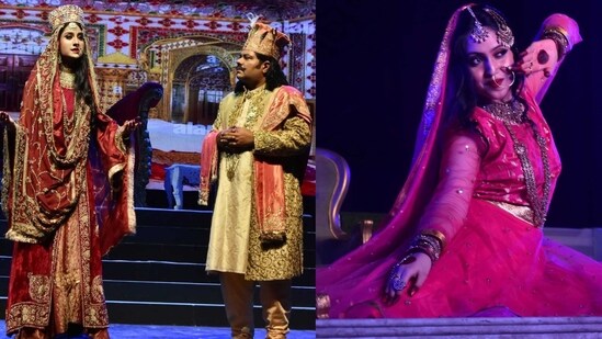 Scenes from the play Begum and Umrao Jaan held in Lucknow recently (Photos: HT)