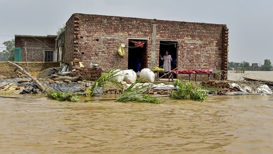 The administration has issued an alert in the Kapurthala district, appealing to people in the Sultanpur Lodhi area to move to safer places. (AFP)