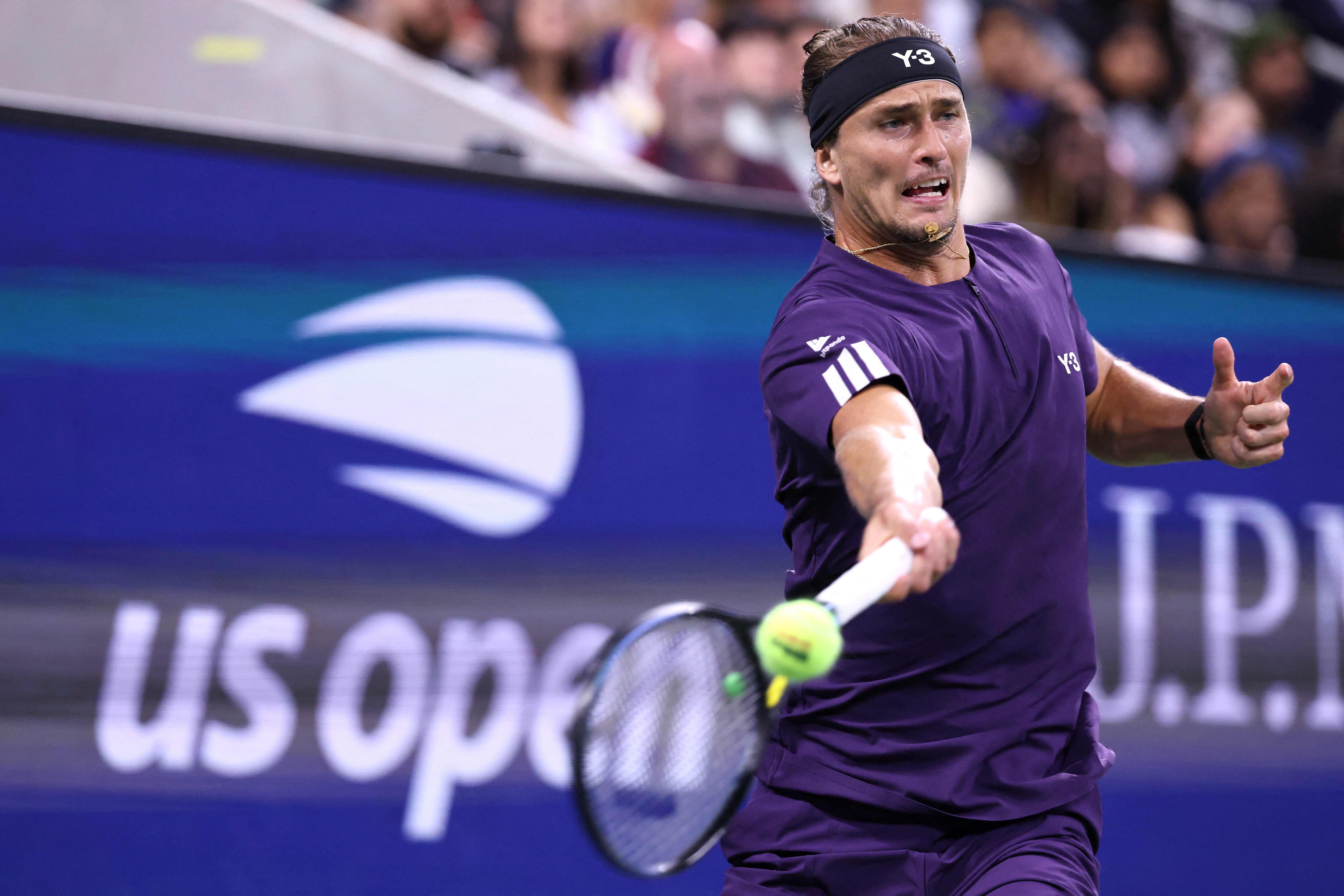 Third seed Alexander Zverev crashed out in the US Open third round (Getty Images via AFP) Third seed Alexander Zverev crashed out in the US Open third round (Getty Images via AFP)