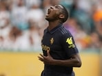Randal Kolo Muani to fly to London for a medical (AP Photo/Rebecca Blackwell)