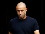 Javier Mascherano, head coach of Inter Miami CF, looks on during the Leagues Cup Final match. Javier Mascherano, head coach of Inter Miami CF, looks on during the Leagues Cup Final match.