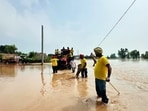 Gurdaspur has suffered the most in the floods in Punjab so far. Gurdaspur has suffered the most in the floods in Punjab so far.