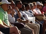 Crowds watch matches during the ongoing US Open.