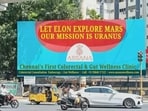 A billboard in Chennai is going viral for its clever wordplay.