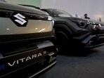 Maruti Suzuki's eVitara at the company's plant Hansalpur, Gujarat.