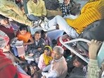 Migration became the state’s largest export, with workers from the state forming the backbone of construction, transport, and low-skilled urban service economies in Delhi, Punjab, Maharashtra, and the Gulf (HT Photo)